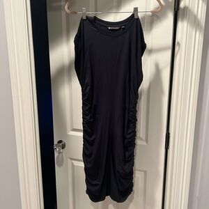 Athleta navy midi dress size L
